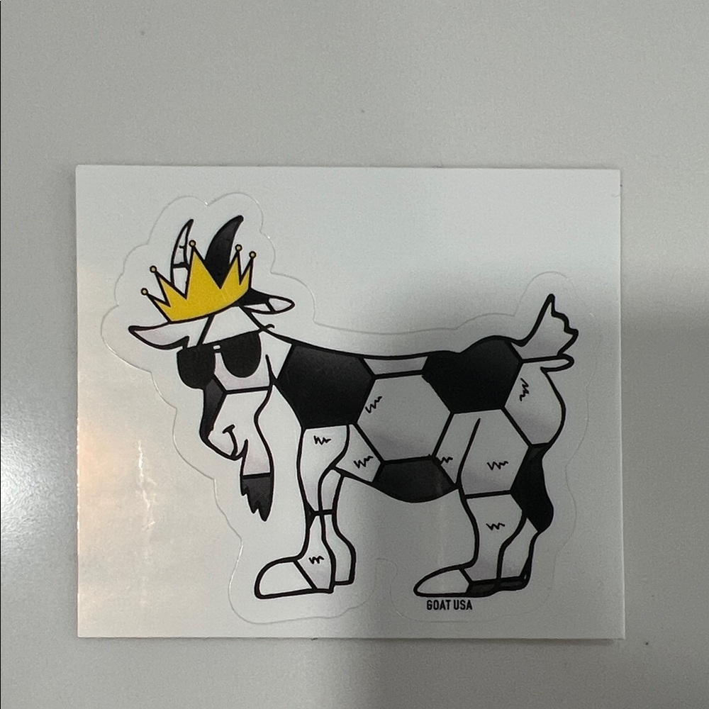 GOAT USA Black & Yellow King Goat Sticker